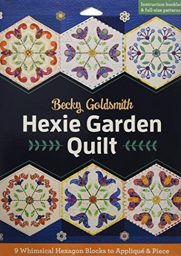 Hexie Garden Quilt 9 Whimsical Hexagon Blocks To Applique  Y