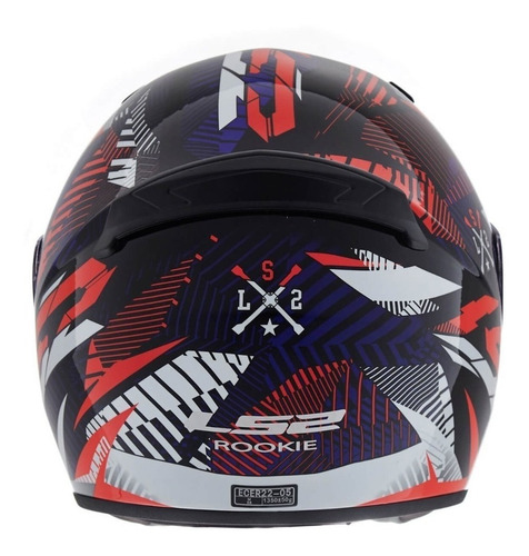 Imagen 6 de 10 de Casco Ls2 352 Tribal Red White Blue 2020 Full Devotobikes