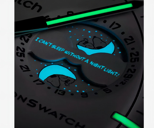 Reloj Swatch X Omega Moonswatch Moonphase Snoopy White