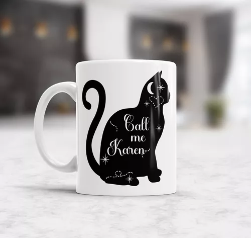 Taza Amante De Los Gatos. Cat People. Karen