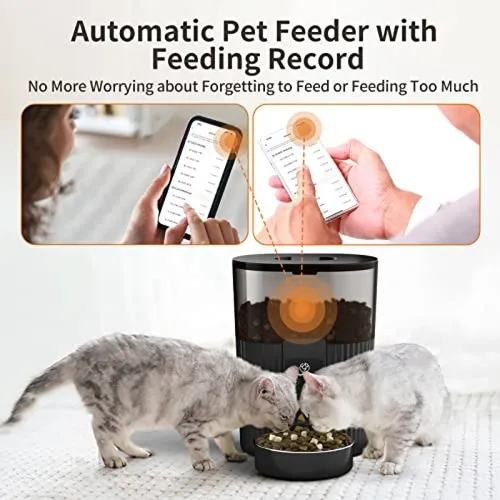 Papifeed Comedero Automático Para Gatos Con Control App, Com