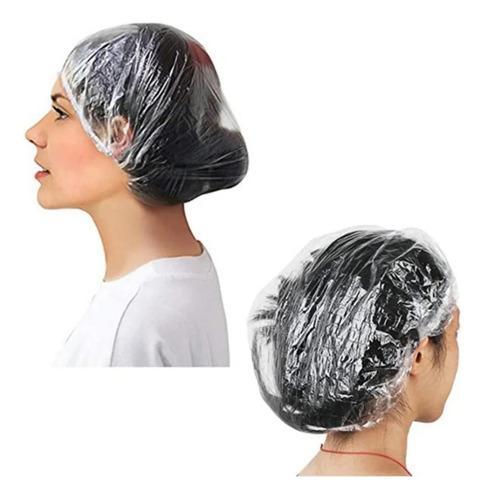 100 Gorros De Ducha De Baño Desechables, Impermeables, Extra