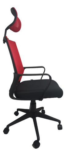 Imagen 3 de 6 de Silla De Oficina Ejecutiva Desk Color Rojo