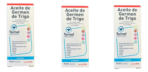 Aceite De Germen De Trigo Vitamina E 50 Ml Tornel Pack C/3 