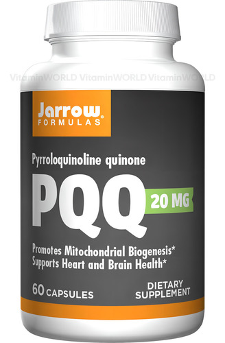 Jarrow Pqq (pirroloquinolina Quinona) 20 Mg 60 Cápsulas Sabor Sin Sabor