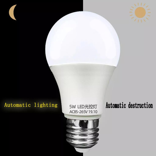 Luz Nocturna Decorativa E27, 4 Unidades, Con Forma Automátic