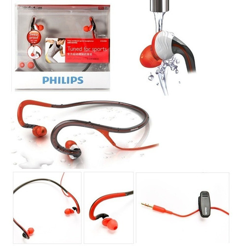 Audifonos Philips Actionfit Sports Banda Al Cuello Shq4000