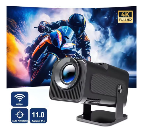 Projetor Hy320 4k Hd Smart Tv Portátil Mini Wifi Android 2025 Bluetooth Cor Preto Buyquicknow