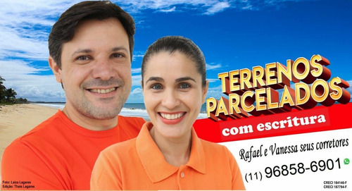 Lotes 250m Na Praia! Em Peruíbe Entradas A Partir De R$6.900