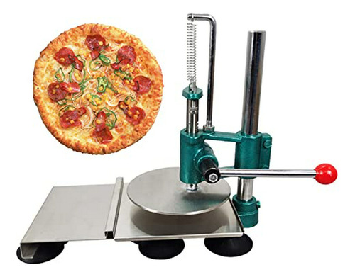 Máquina Manual Para Hacer Masa De Pizza De Acero Inoxidable 