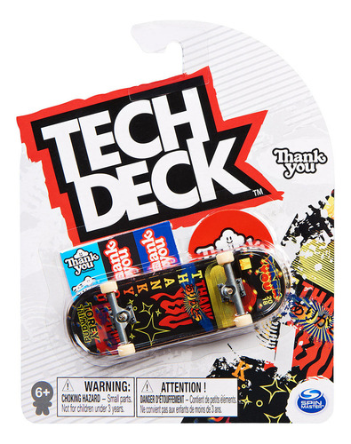 Skate De Dedo 96mm - Thank You Preto - Tech Deck