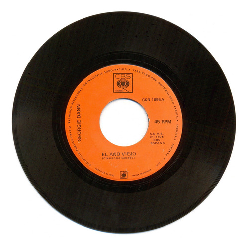 Georgie Dann - El Año Viejo - La Avispa - Vinilo 45rpm (Usado)