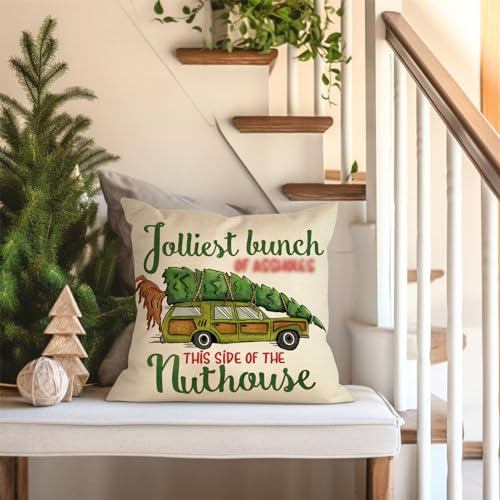 Juego De 4 Fundas De Almohada Navideñas 50 X 50 Cm