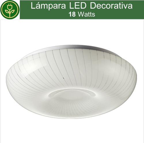 Luminaria Decorativa 18w Sobreponer Techo Foco Cocina