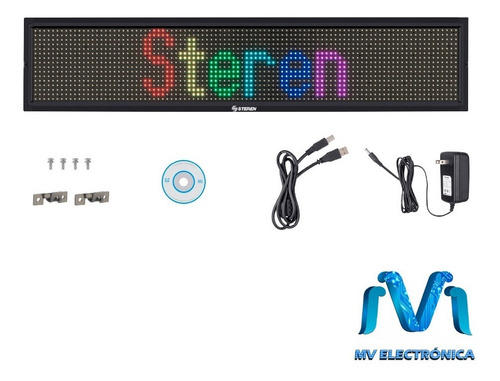 Anuncio Luminoso Led Programable 7 Colores Steren Dis-150 Mv