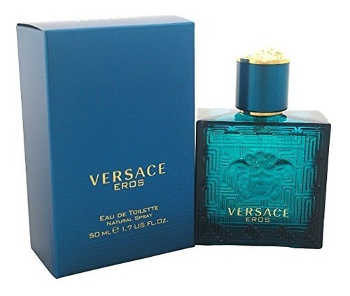 Spray De Agua De Toilette Versace Eros Para Hombres 17 Onzas