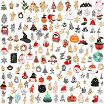 Comprar 170 Piezas De Dijes De Navidad Hacer Joyas, Dijes De Mu...