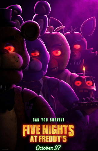 Posters Five Nights At Freddys Fnaf Banner Cine 120x80 Cm