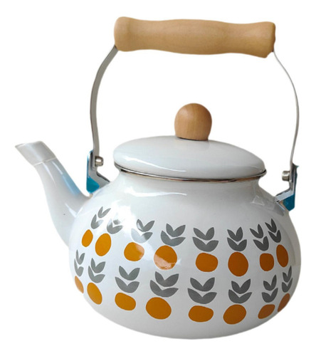 Tetera Esmaltada De , Tetera Decorativa De 2,5 L Con Mango,