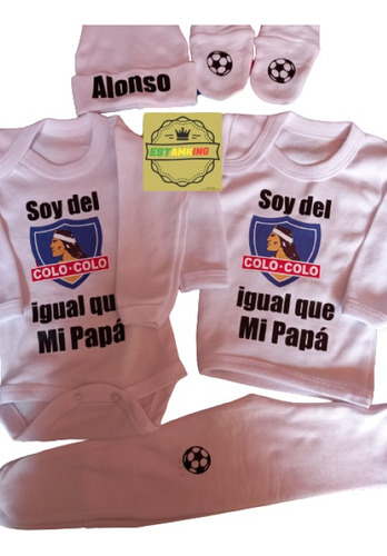 Ajuar 0 A 3.soy Del Colo Colo Igual Que Mi Papá