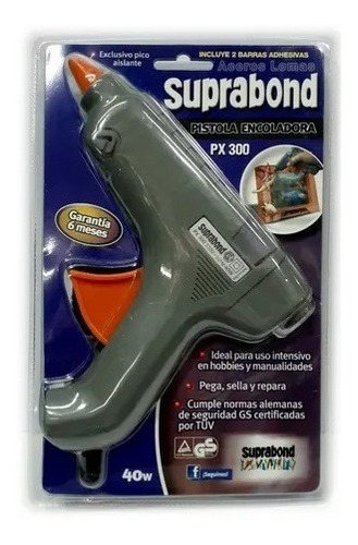 Pistola Encoladora Suprabond Silicona Grande Px 300 40w