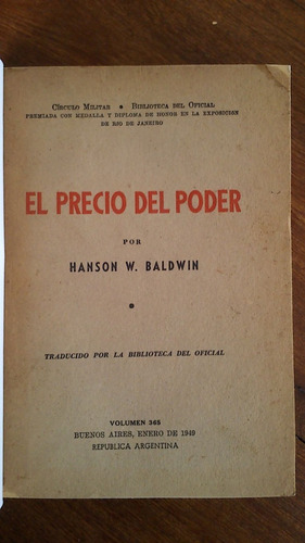 El Precio Del Poder - Hanson W. Baldwin (biblioteca Oficial)