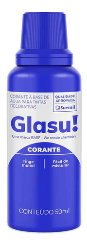 Tinte Entonador Para Pinturas Latex Acrilico Glasu! Color Azul