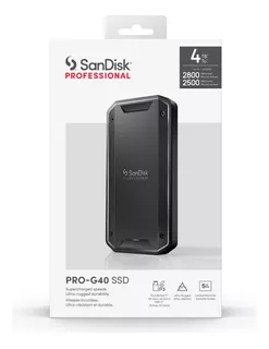 Disco Ssd Sandisk Pro-g40 4tb Thunderbolt 3 3000mb/s