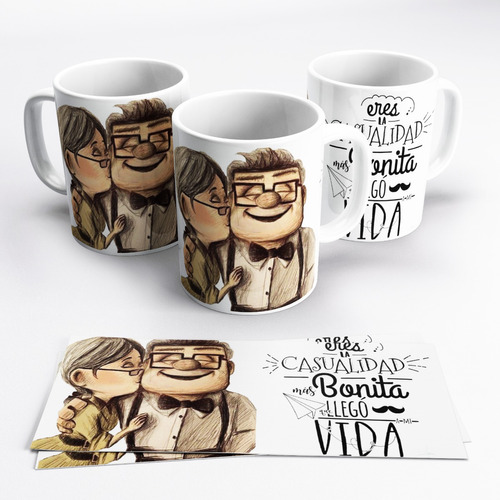 Taza De Cerámica San Valentin Enamorados Up Premium En Caja