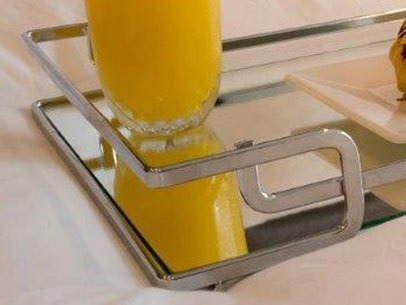 Bandeja Hara Luana Cromada 37x57 Cm