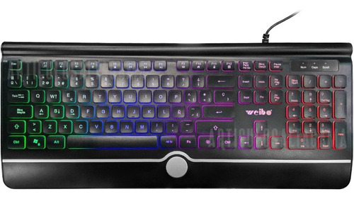 Teclado Alámbrico Usb Con Iluminación Led Gamer Tiene La Ñ