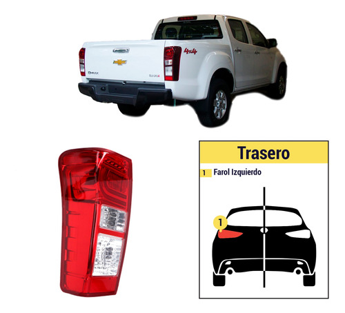 Farol Trasero Izquierdo Chevrolet D-max 2019/2020