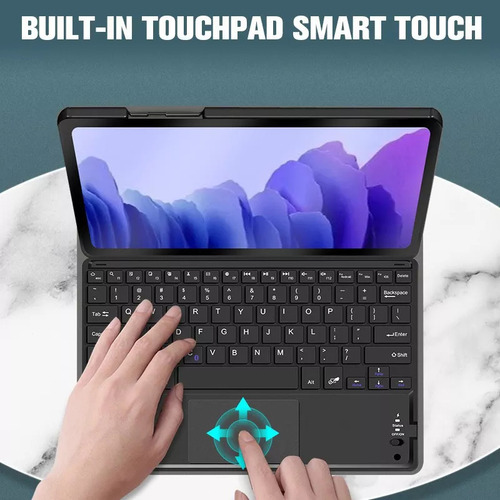 Una Funda Con Teclado Táctil Para Lenovo Tab