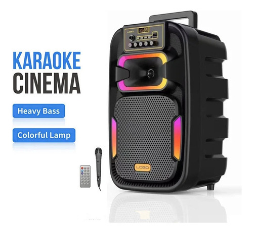 Parlante Portátil Bluetooth 1*8 Pulgada Altavoz +1*mic Jwk