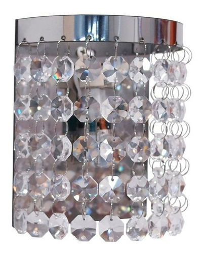 Arandela Parede Cristal P/ Quarto Banheiro Interna M2302