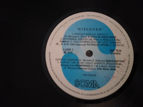 Lp Vinil Discover - Um Barato Em Discoteque (( 1979 )) (Usado)