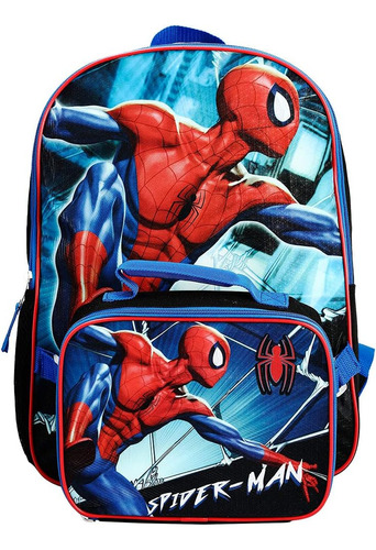 Set De Mochila Y Lonchera De Superheroes Marvel Spiderman...