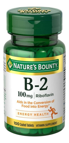 Bounty De La Naturaleza, Vitamina B 2, 100 Mg, 100 Tabletas