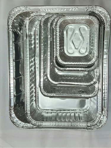 Bandejas O Envases De Aluminio Variadas C/tapa (unico Combo)
