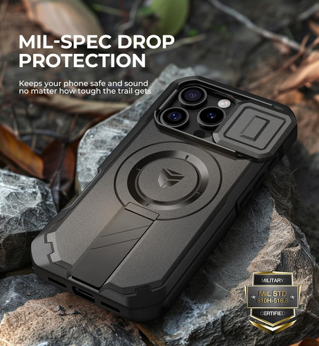 Capa Dexnor Para iPhone 16 Pro Com Capa De Câmera Deslizante
