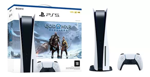 Console Playstation 5 midia fisica Com Bundle God Of War Ragnarok