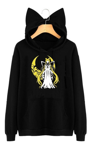 Buzo Buso Saco Sailor Moon Capota De Orejas Gato- Dama 