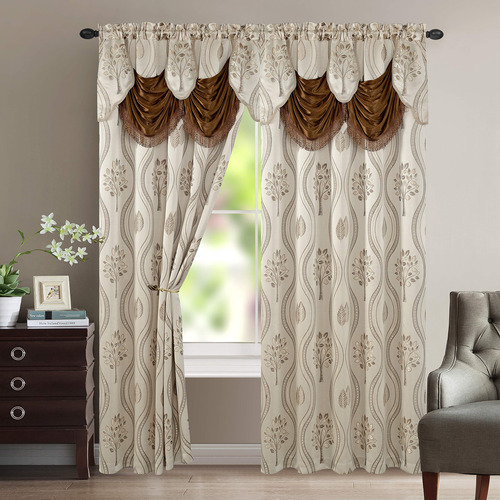 Elegant Comfort Juego De Cortinas Hermosas Y Elegantes Con .