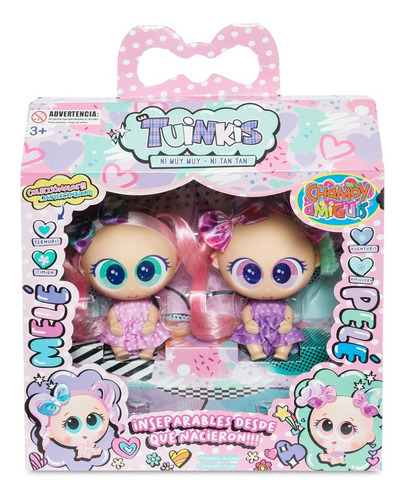 Muñecas Tuinkis Melé Y Pelé Distroller