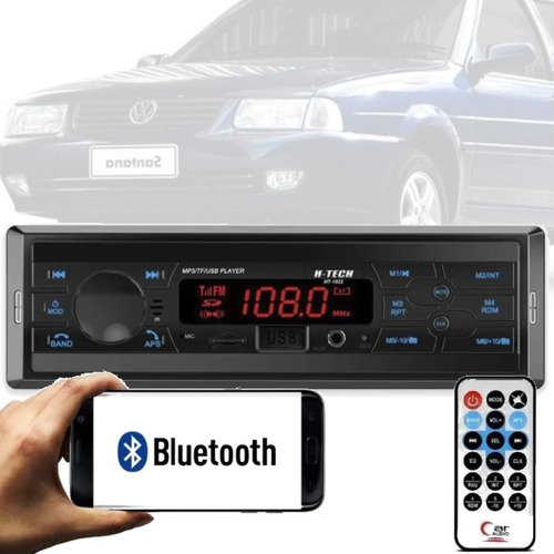 Aparelho Radio Mp3 Blueooth Aux Sd Usb Ht-1022 Vw Santana