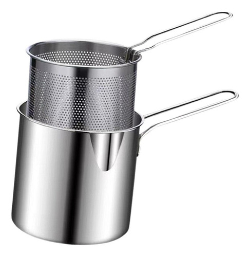 . Frigideira Funda Com Peneira Removível Para Batatas Fritas