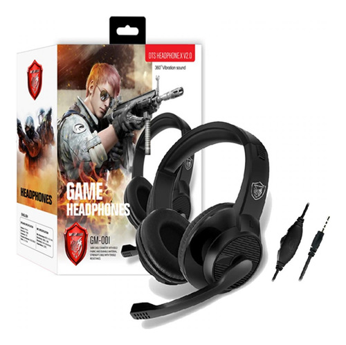 Auricular Gamer Ps4/pc Dts Gm-001 Con Micrófono