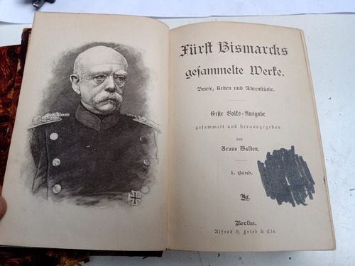 Libros En Alemán. Empastado Yñ. Antiguo (Usado)