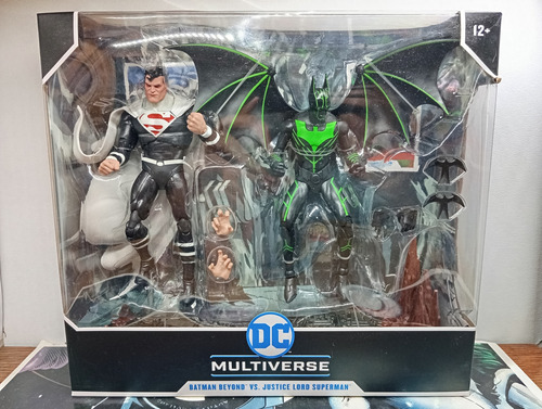 Batman Beyond Vs Justice Lord Superman Dc Multiverse Mcfarla