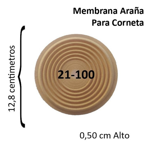 Araña / Membrana  Para Cornetas 12,5 Cm Pack 2